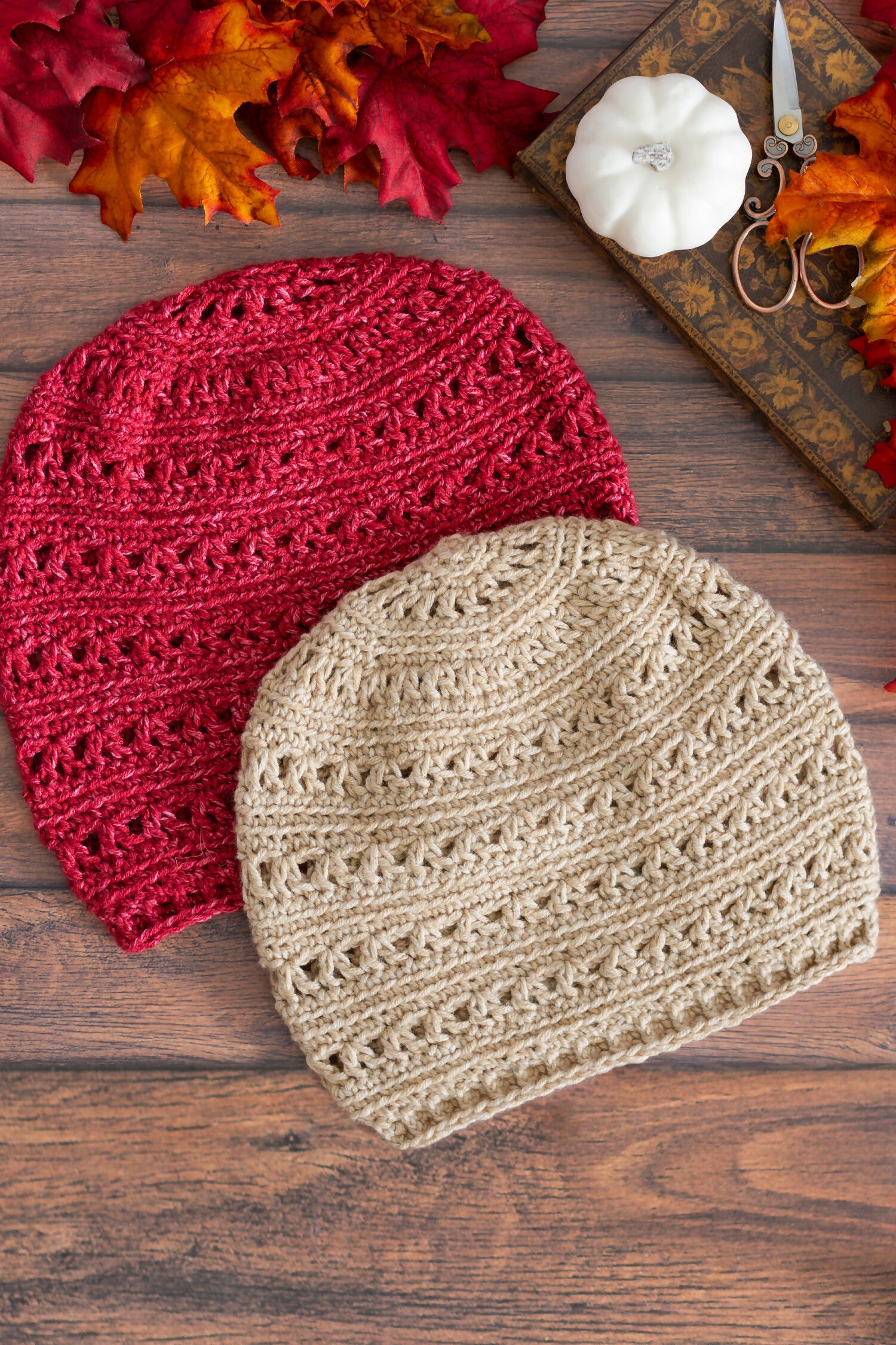 Very Slouchy V-Stitch Hat (Crochet)